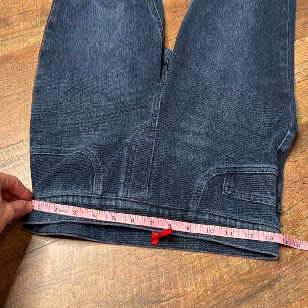 Spanx dark faded washed blue skinny jeans size small - Picture 10 of 12
